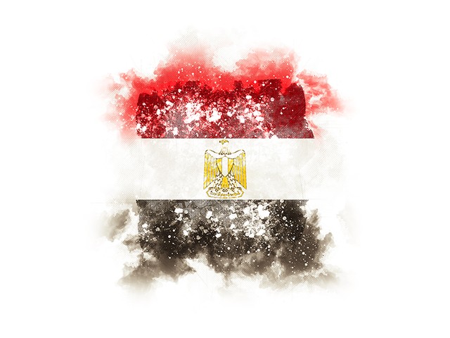 Square grunge flag. Download flag icon of Egypt at PNG format