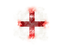 England. Square grunge flag. Download icon.