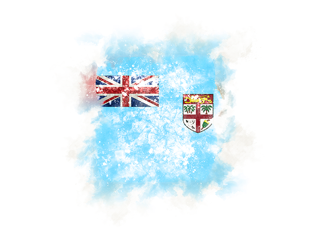 Square grunge flag. Download flag icon of Fiji at PNG format