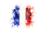 France. Square grunge flag. Download icon.