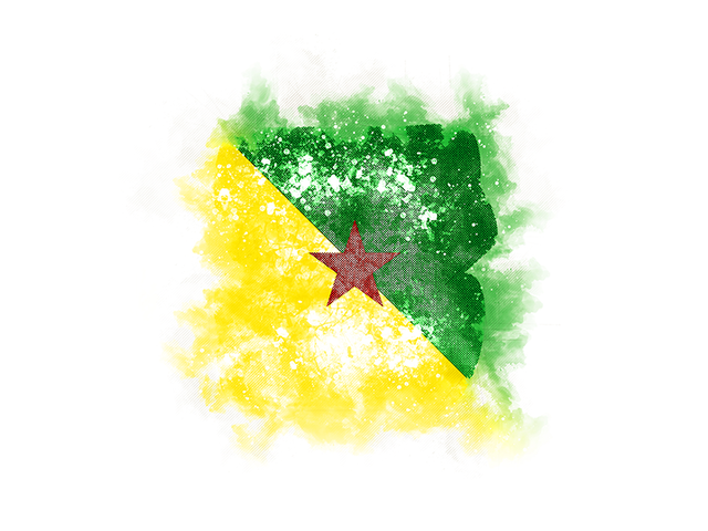 Square grunge flag. Download flag icon of French Guiana at PNG format