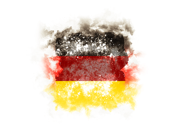Квадратный флаг в стиле гранж. Скачать флаг. Германия