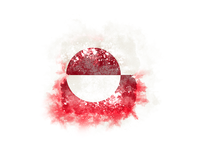 Square grunge flag. Download flag icon of Greenland at PNG format