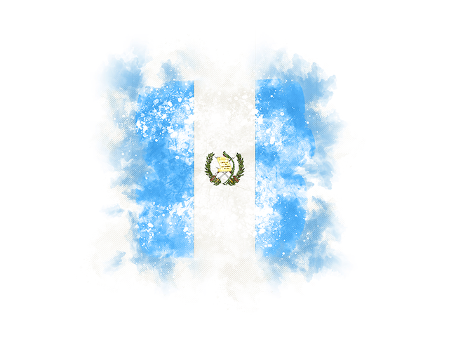 Квадратный флаг в стиле гранж. Скачать флаг. Гватемала