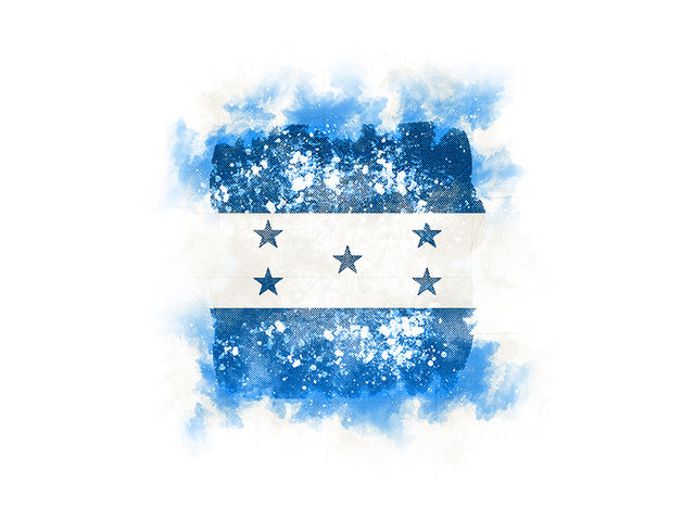 Square grunge flag. Download flag icon of Honduras at PNG format