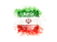 Iran. Square grunge flag. Download icon.