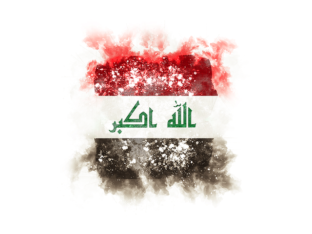 Square grunge flag. Download flag icon of Iraq at PNG format