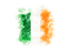 Ireland. Square grunge flag. Download icon.