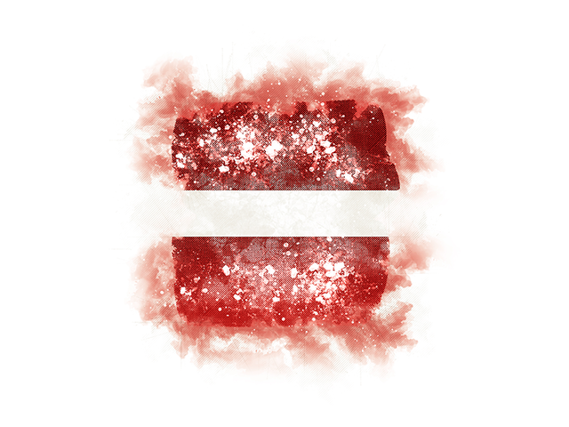 Square grunge flag. Download flag icon of Latvia at PNG format