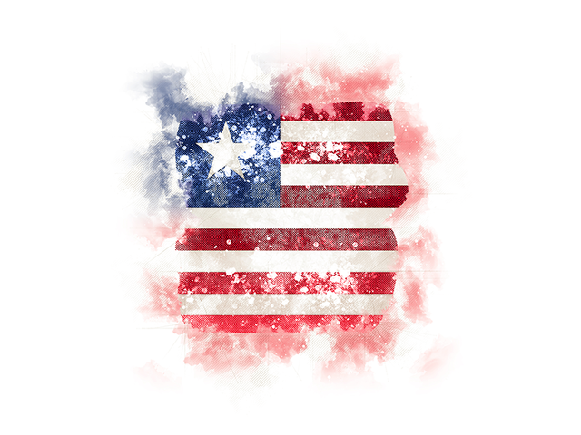 Square grunge flag. Download flag icon of Liberia at PNG format