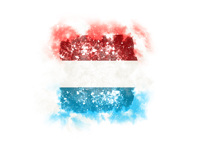 Square grunge flag. Download flag icon of Luxembourg at PNG format