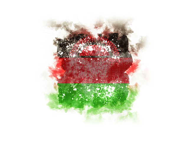 Square grunge flag. Download flag icon of Malawi at PNG format