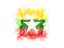 Myanmar. Square grunge flag. Download icon.