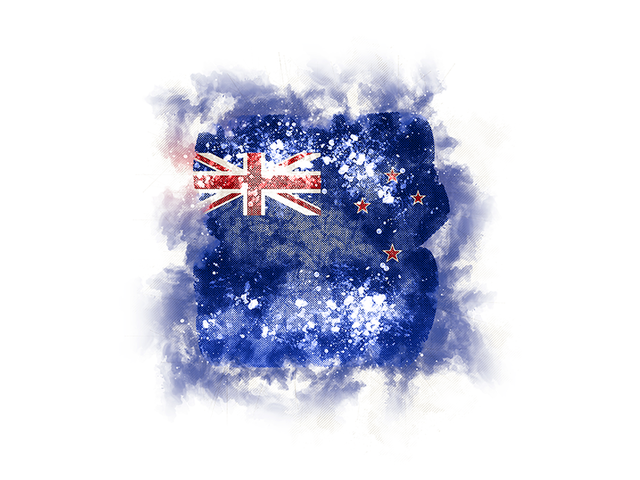 Square grunge flag. Download flag icon of New Zealand at PNG format