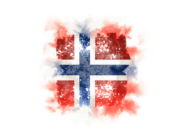 Square grunge flag. Download flag icon of Norway at PNG format