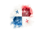 Panama. Square grunge flag. Download icon.