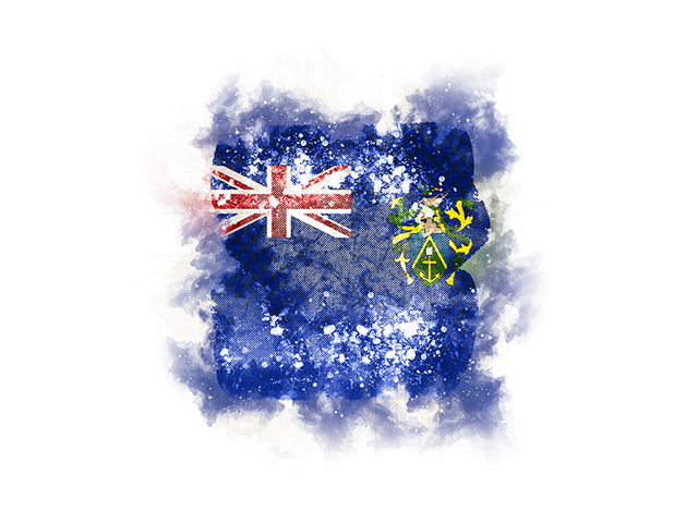 Square grunge flag. Download flag icon of Pitcairn Islands at PNG format
