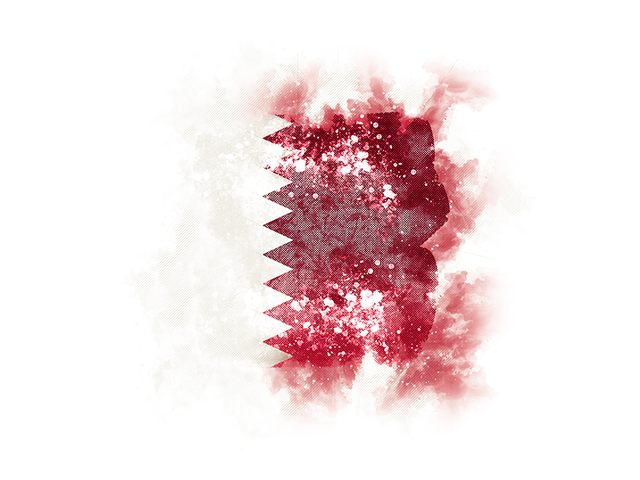 Square grunge flag. Download flag icon of Qatar at PNG format