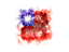 Taiwan. Square grunge flag. Download icon.