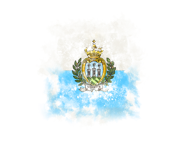 Square grunge flag. Download flag icon of San Marino at PNG format
