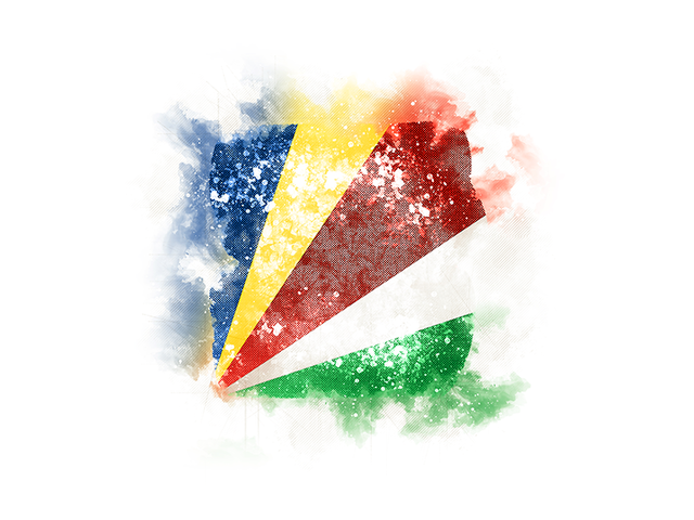 Square grunge flag. Download flag icon of Seychelles at PNG format