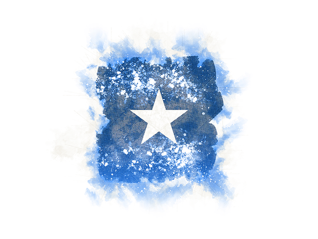 Square grunge flag. Download flag icon of Somalia at PNG format