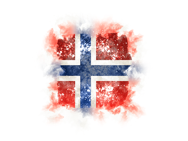 Square grunge flag. Download flag icon of Svalbard and Jan Mayen at PNG format