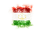 Tajikistan. Square grunge flag. Download icon.