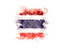 Thailand. Square grunge flag. Download icon.