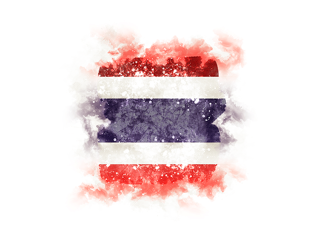 Square grunge flag. Download flag icon of Thailand at PNG format