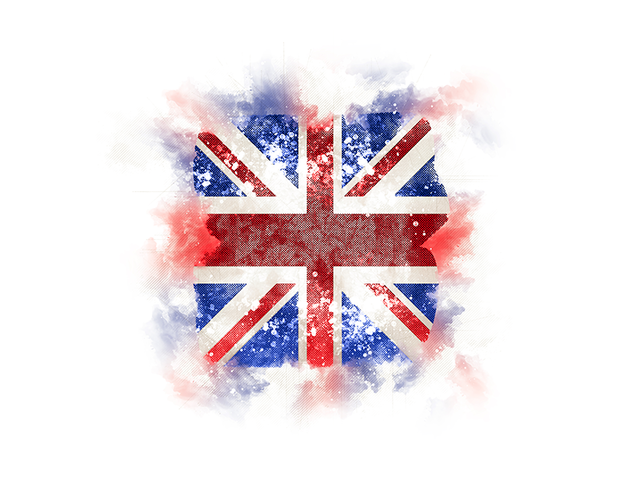 Square grunge flag. Download flag icon of United Kingdom at PNG format