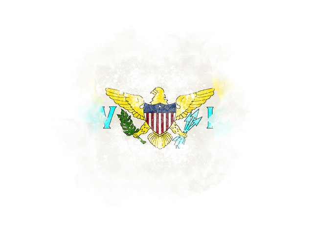 Square grunge flag. Download flag icon of Virgin Islands of the United States at PNG format