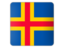 Aland Islands. Square icon. Download icon.