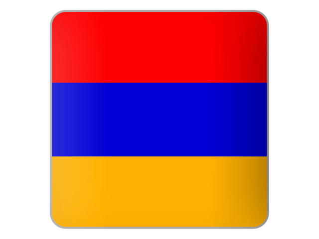 Square icon. Download flag icon of Armenia at PNG format