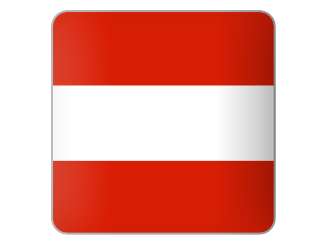 Квадратная иконка. Скачать флаг. Австрия