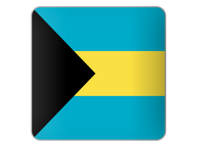 Square icon. Download flag icon of Bahamas at PNG format