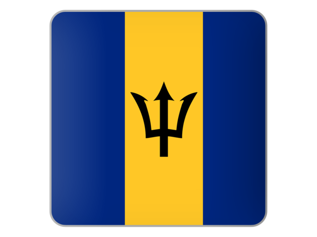 Square icon. Download flag icon of Barbados at PNG format