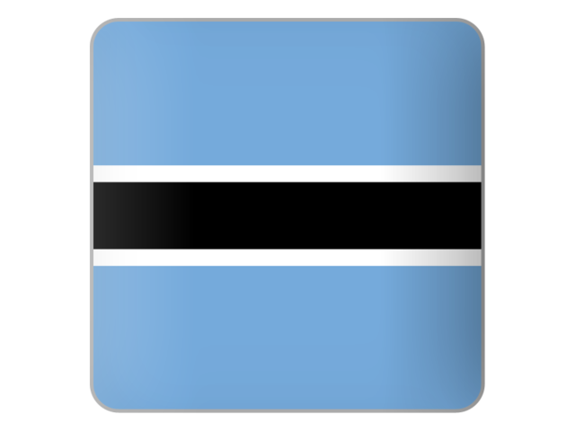 Square icon. Download flag icon of Botswana at PNG format