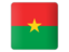 Burkina Faso. Square icon. Download icon.
