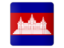 Cambodia. Square icon. Download icon.