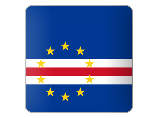 Square icon. Download flag icon of Cape Verde at PNG format