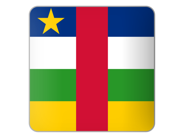 Square icon. Download flag icon of Central African Republic at PNG format