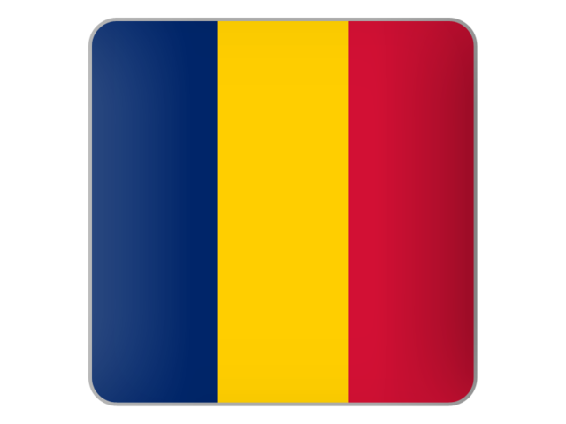 Square icon. Download flag icon of Chad at PNG format