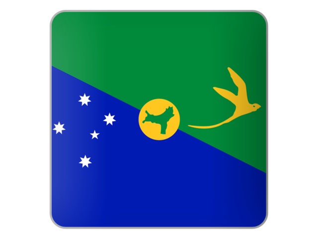 Square icon. Download flag icon of Christmas Island at PNG format
