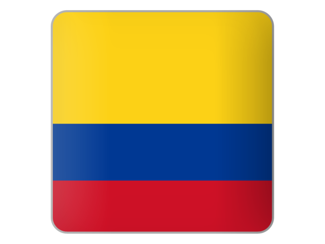 Square icon. Download flag icon of Colombia at PNG format