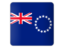 Cook Islands. Square icon. Download icon.