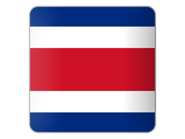 Square icon. Download flag icon of Costa Rica at PNG format