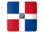 Доминиканская Республика. Квадратная иконка. Скачать иконку.