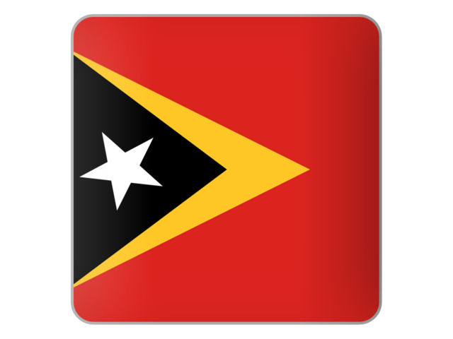 Квадратная иконка. Скачать флаг. Восточный Тимор