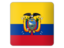 Ecuador. Square icon. Download icon.